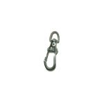 Carabiner with spring