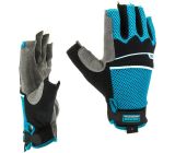 Combined lightweight gloves, open fingers XL