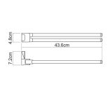 Twin swivel towel rail