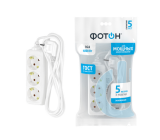 Extension cord 16A 4000W, 5x3