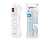 Extension cord 10A 2500W, 2x5
